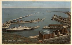 Overlooking the Harbour Dover, England Kent Postcard Postcard Postcard