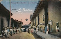 Calle del Salon Excelsior, Leon Nic. C.A. Postcard