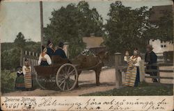 Traditional Costumes - Rättvik, Dalarna County Postcard