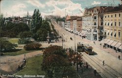 Carl Johan Street, Christiana, Norway Postcard
