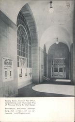 Posting Boxes, General Post Office, Johannesburg Postcard
