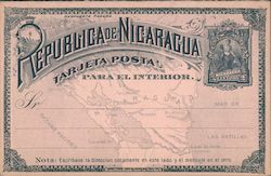 Republica de Nicaragua - Tarjeta Postal Card Postcard