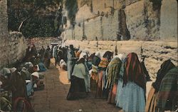 Jewish Wailing Place Postcard