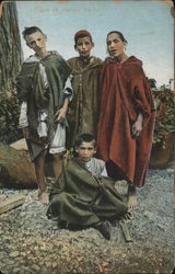 Group of young Moors Postcard