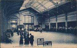 Interieur de la Gare Amiens, France Postcard Postcard Postcard