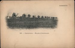 Caravane - Route d'Ambouli Postcard