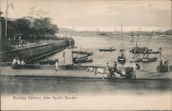 Bombay Harbour, from Apollo Bunder Apollo Bandar, India Postcard Postcard Postcard