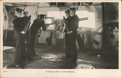 A 12-pounder in the Battery Postcard