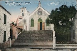 St. Peters Church St. George's, Bermuda Postcard Postcard Postcard