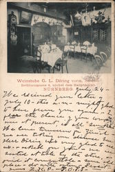 Weinstube G. L. Doring vorm. Seresse - Nurnberg Postcard