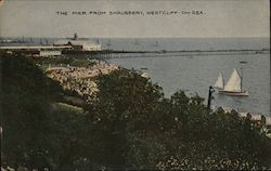The Pier from Shrubbery Westcliff-on-Sea, England Postcard Postcard Postcard