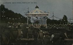 Illuminated Band Stand Westcliff-on-Sea, England Postcard Postcard Postcard