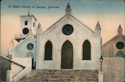 St. Peter's Church, St. Georges, Bermuda. Postcard Postcard Postcard