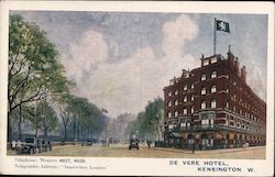 De Vere Hotel, Kensington W. Postcard