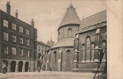 The Temple church and cloisters Postcard