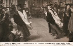 "SOLVITUR AMBULANDO" The proctor's Walk at a Conferring of Degrees in the Divinity School, Oxford Postcard