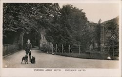 Furness Abbey Hotel, Entrance Gates Postcard