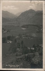 Rosthwaite Valley and Church Postcard