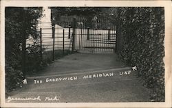 Greenwich Meridian Line, Greenwich Park Postcard