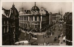 Strand and Gaiety Theatre, London Postcard