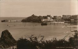 View of Tenby, Pembrokeshire Wales Postcard Postcard Postcard