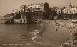 Castle Hill Sands. Tenby Postcard