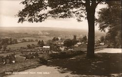 View from Pine Walk Shaftesbury, England Dorset Postcard Postcard Postcard