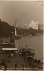 London. The embarkment from Westminster Postcard