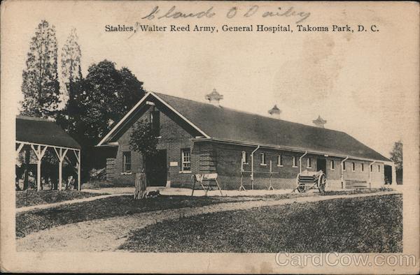 Stables, Walter Reed Army, General Hospital Takoma Park District of Columbia