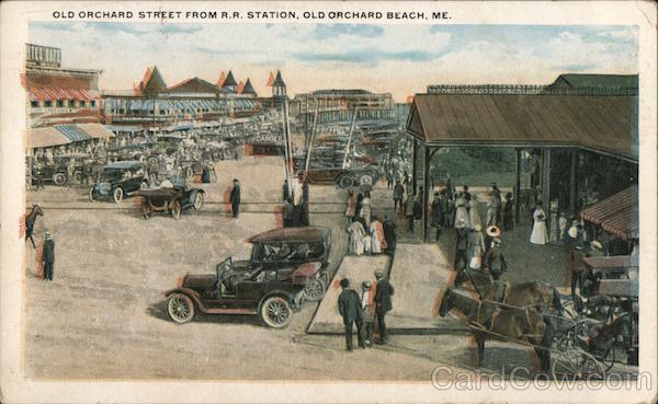 Old Orchard Street from R.R. Station Old Orchard Beach Maine