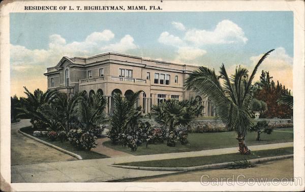 Residence of L.T. Highleyman Miami Florida