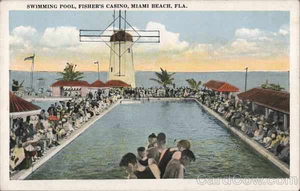 Swimming Pool, Fisher's Casino Miami Beach Florida
