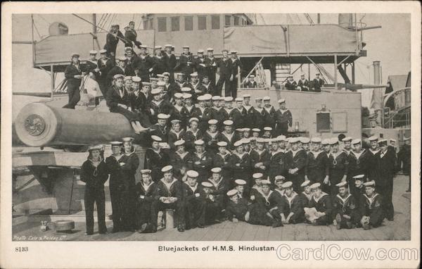 Bluejackets of H.M.S. Hindsutan England Navy