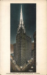 Chicago Temple, First Methodist Episcopal Church Postcard