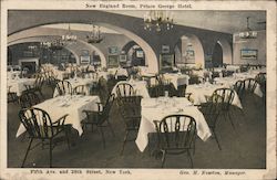 New England Room, Prince George Hotel Postcard