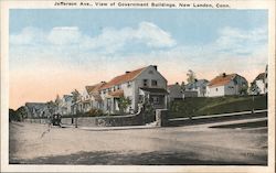Jefferson Ave., View of Government Buildings Postcard