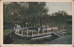 Scene in Memorial Park Postcard