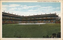 Interior Forbes Field Pittsburgh, PA Postcard Postcard 