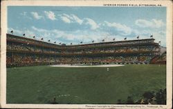 Interior Forbes Field Pittsburgh, PA Postcard Postcard Postcard