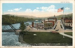 The Androscoggin River Rumford, ME Postcard Postcard Postcard