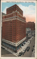 Liggett's Building and 42nd St. New York City, NY Postcard Postcard Postcard