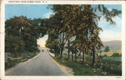 Greetings From Dobbs Ferry, N.Y. Postcard