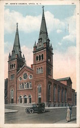 St. John's Church Utica, NY Postcard Postcard Postcard