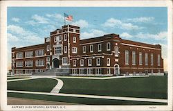 High School Building Gaffney, SC Postcard Postcard Postcard