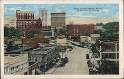 Main Street looking North Greenville, SC Postcard Postcard Postcard