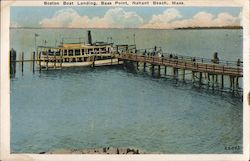 Boston Boat Landing, Bass Point Nahant, MA Postcard Postcard Postcard