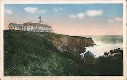 Bald Head Cliff and House York, ME Postcard Postcard Postcard