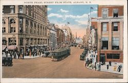 North Pearl Street from State Albany, NY Postcard Postcard Postcard