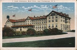 Hotel Champlain, Bluff Point Postcard