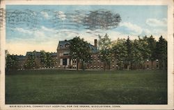 Main Building, Connecticut Hospital for the Insane Postcard